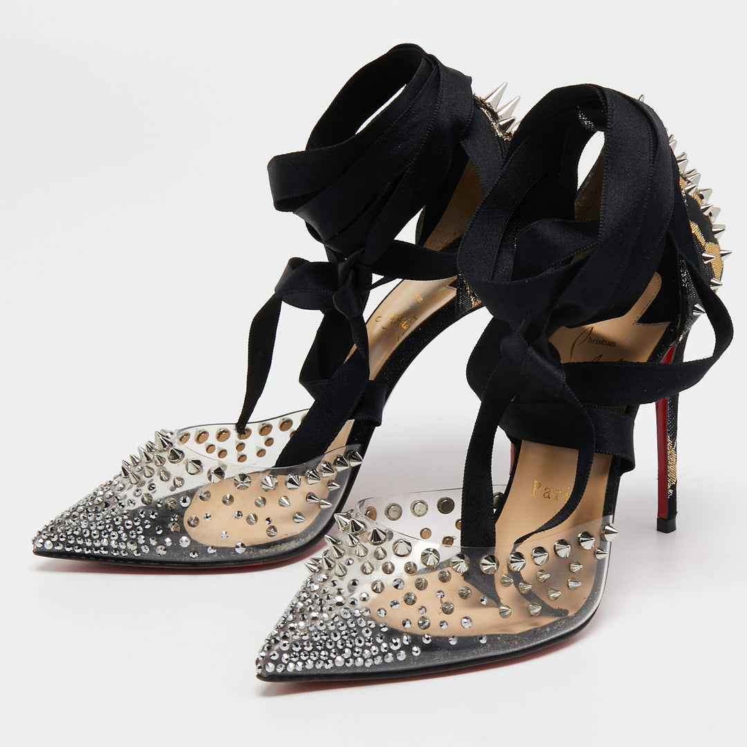 LOUBOUTIN MECHANTE REINE STUDDED PUMPS
