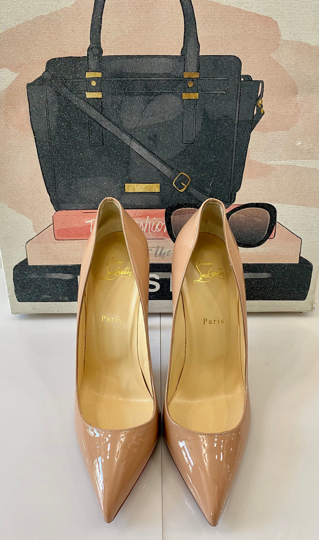 CHRISTIAN LOUBOUTIN SO KATE PATENT LEATHER PUMPS