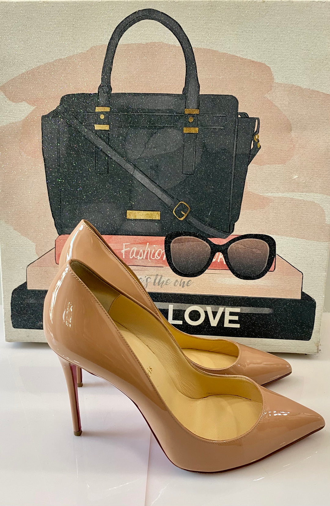 CHRISTIAN LOUBOUTIN SO KATE PATENT LEATHER PUMPS