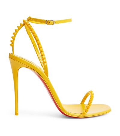 LOUBOUTIN SO ME 100 TONAL SPIKE LEATHER SANDALS
