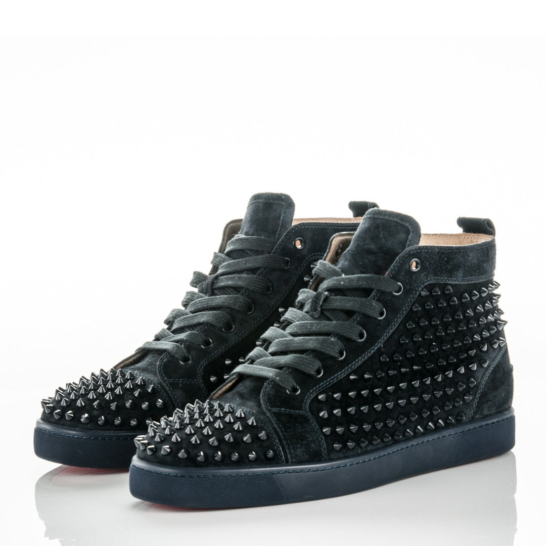 CHRISTIAN LOUBOUTIN LOUIS SPIKES HIGH TOP SNEAKERS – Caroline's