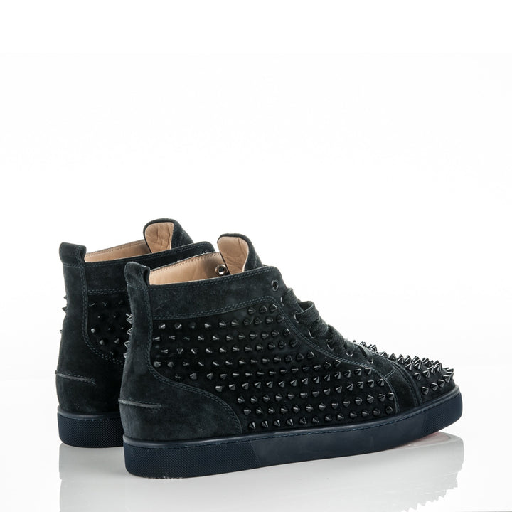 CHRISTIAN LOUBOUTIN LOUIS  SPIKES HIGH TOP SNEAKERS