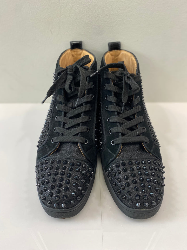 CHRISTIAN LOUBOUTIN LOUIS SPIKES HIGH TOP SNEAKERS – Caroline's