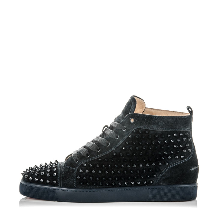CHRISTIAN LOUBOUTIN LOUIS  SPIKES HIGH TOP SNEAKERS