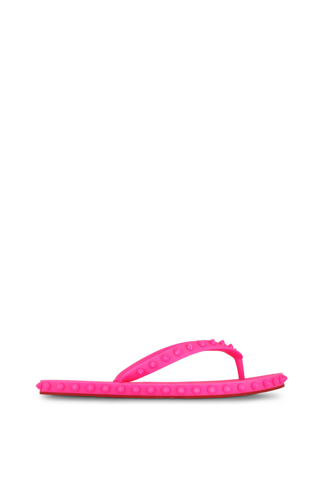 CHRISTIAN LOUBOUTIN SUPER LOUBI DONNA FLUO FLIP FLOP SANDALS