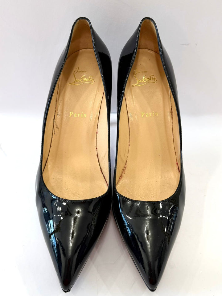 LOUBOUTIN PIGALLE PLATO PATENT CALF LEATHER 100 PUMPS