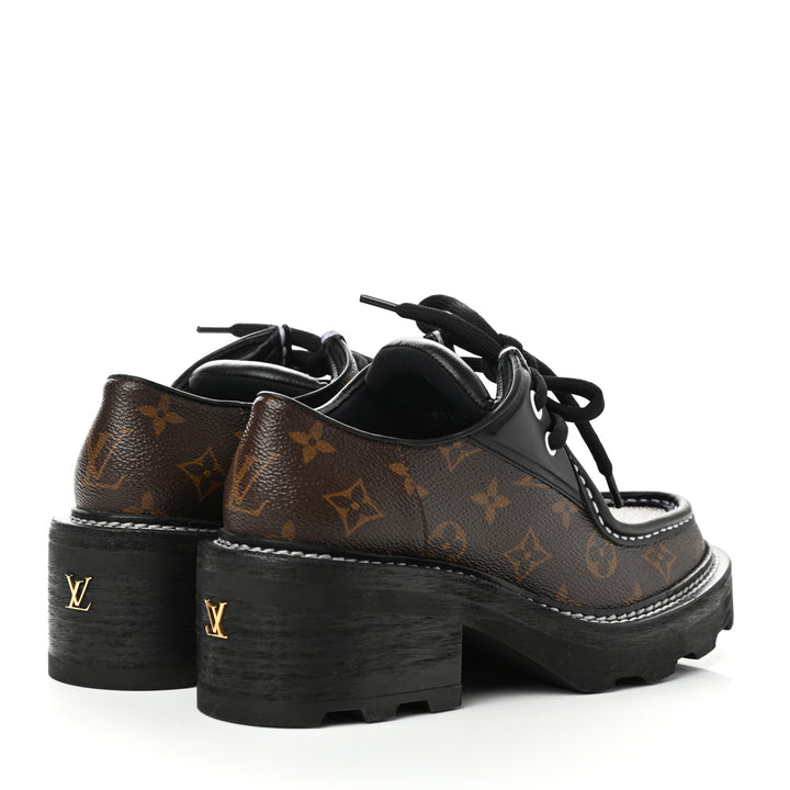 LOUIS VUITTON MONOGRAM CALFSKIN BEAUBOURG PLATFORM DERBY  display picture 1