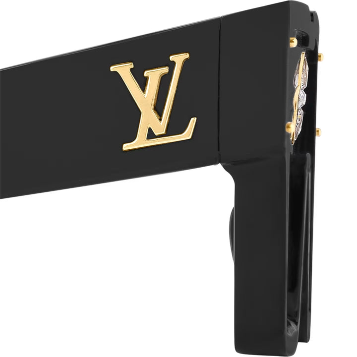 LOUIS VUITTON ACETATE SWAROVSKI CRYSTAL CYCLONE SUNGLASSES
