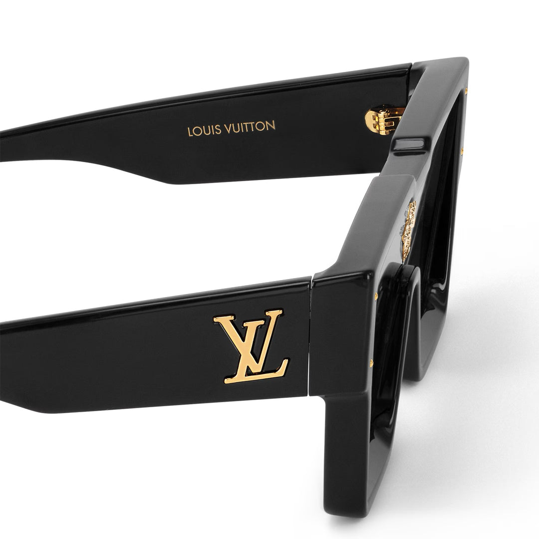 LOUIS VUITTON ACETATE SWAROVSKI CRYSTAL CYCLONE SUNGLASSES