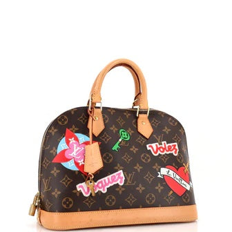 LOUIS VUITTON MONOGRAM PATCHES LIMITED EDITION ALMA PM BAG