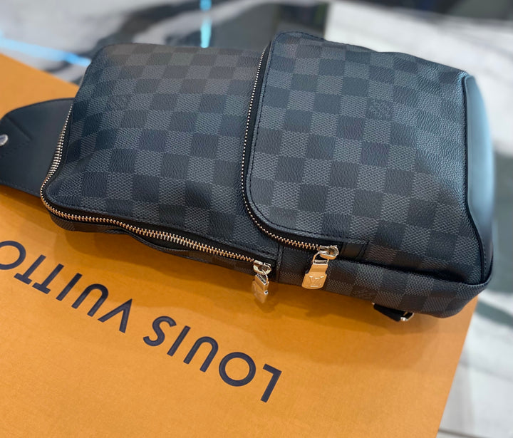 LOUIS VUITTON DAMIER GRAPHITE AVENUE SLING CROSSBODY BACKPACK