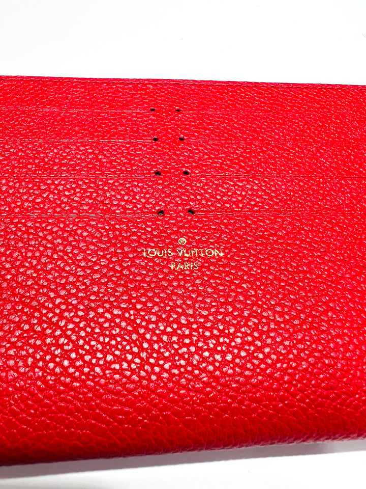 LOUIS VUITTON CALFSKIN LEATHER FELICIE CARD HOLDER INSERT