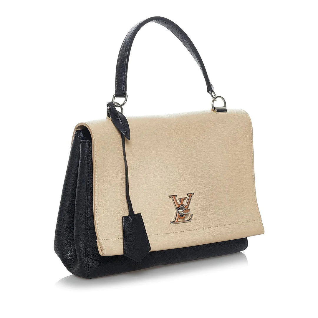 LOUIS VUITTON CALFSKIN LEATHER LOCKME II BAG
