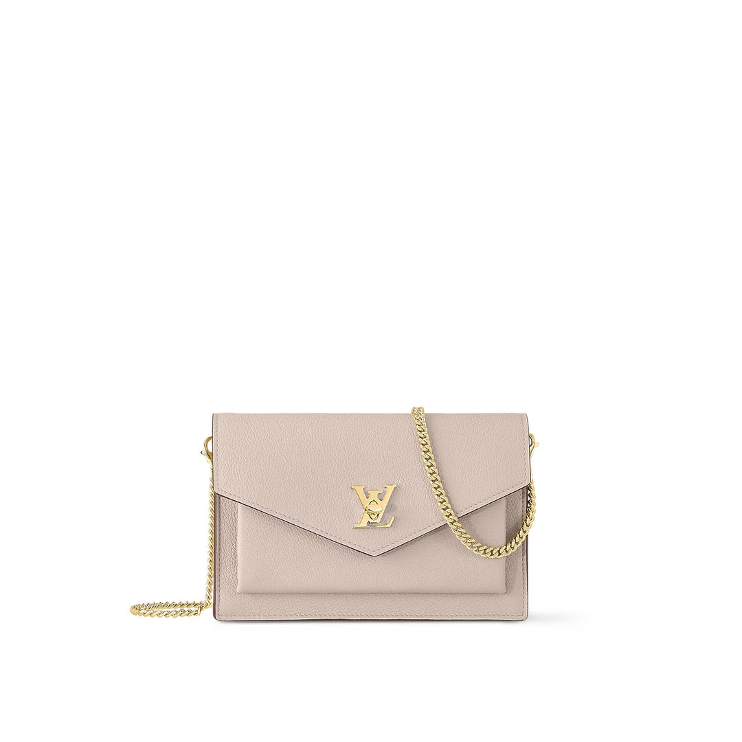LOUIS VUITTON CALFSKIN LEATHER MYLOCKME CHAIN BAG