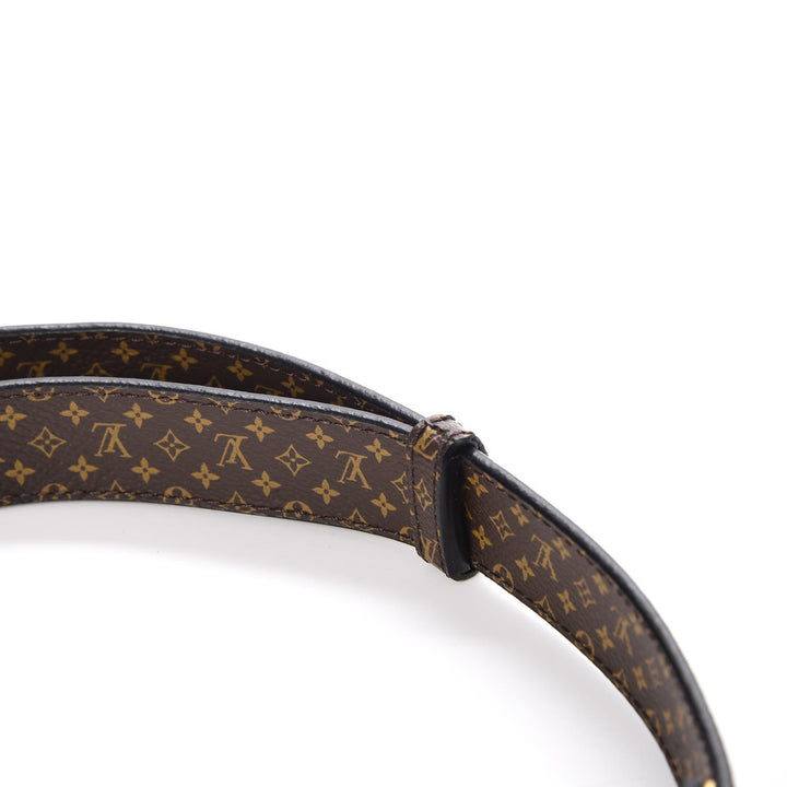 LOUIS VUITTON CALFSKIN MONOGRAM LOCK ME REVERSIBLE BELT