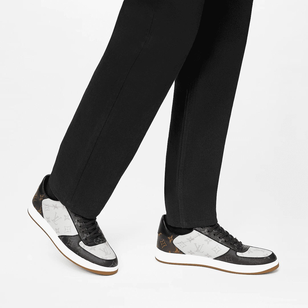 LOUIS VUITTON MONOGRAM CALFSKIN LEATHER RIVOLI SNEAKERS