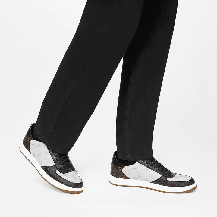 LOUIS VUITTON MONOGRAM CALFSKIN LEATHER RIVOLI SNEAKERS