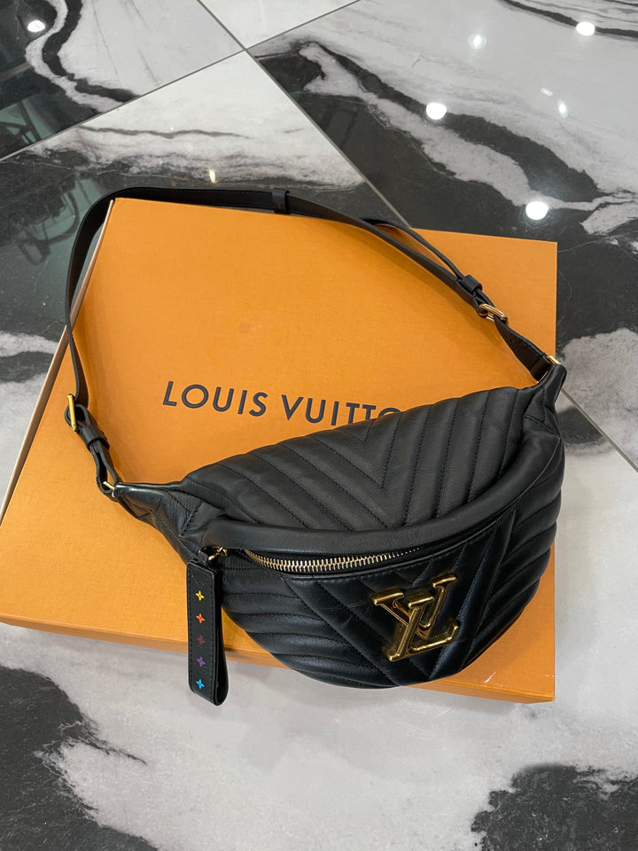 LOUIS VUITTON QUILTED CALFSKIN NEW WAVE BUMBAG