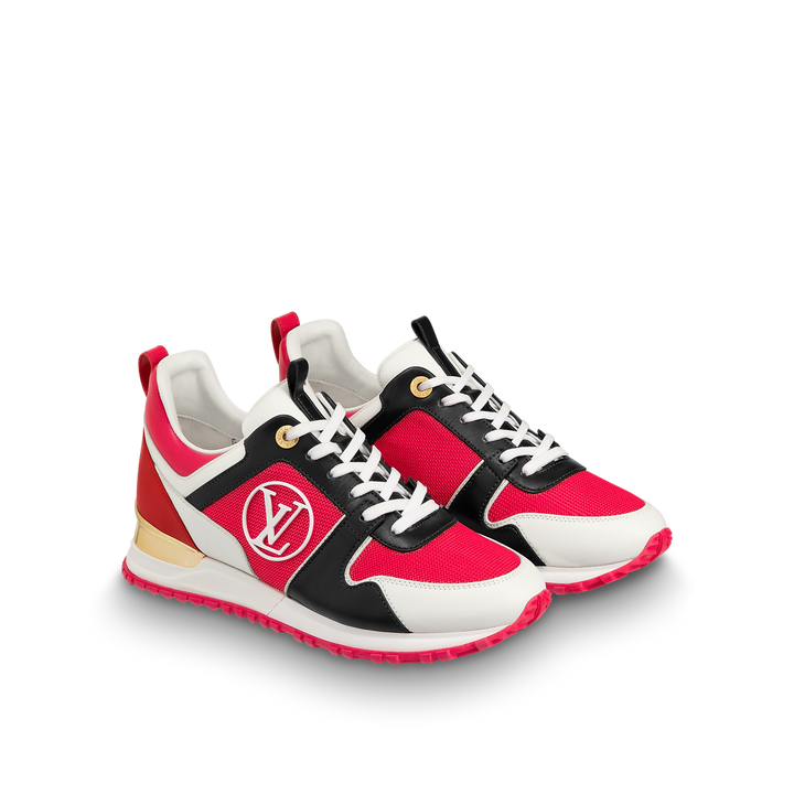 LOUIS VUITTON CALFSKIN LEATHER RUN AWAY SNEAKERS