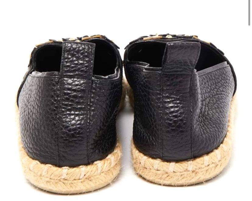 LOUIS VUITTON CALFSKIN LEATHER TROPICAL BLOOM ESPADRILLS