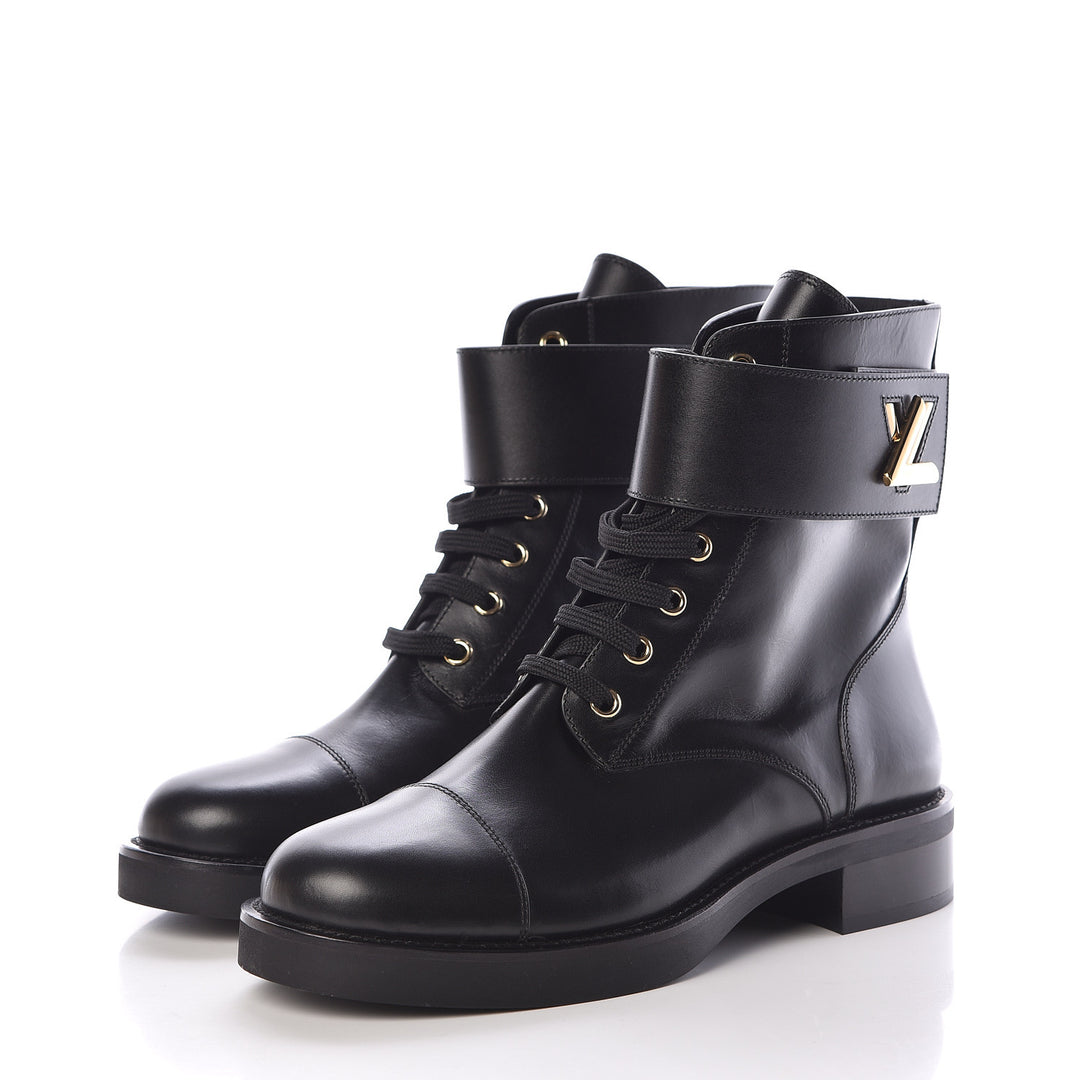 LOUIS VUITTON CALFSKIN LEATHER WONDERLAND RANGER BOOTS