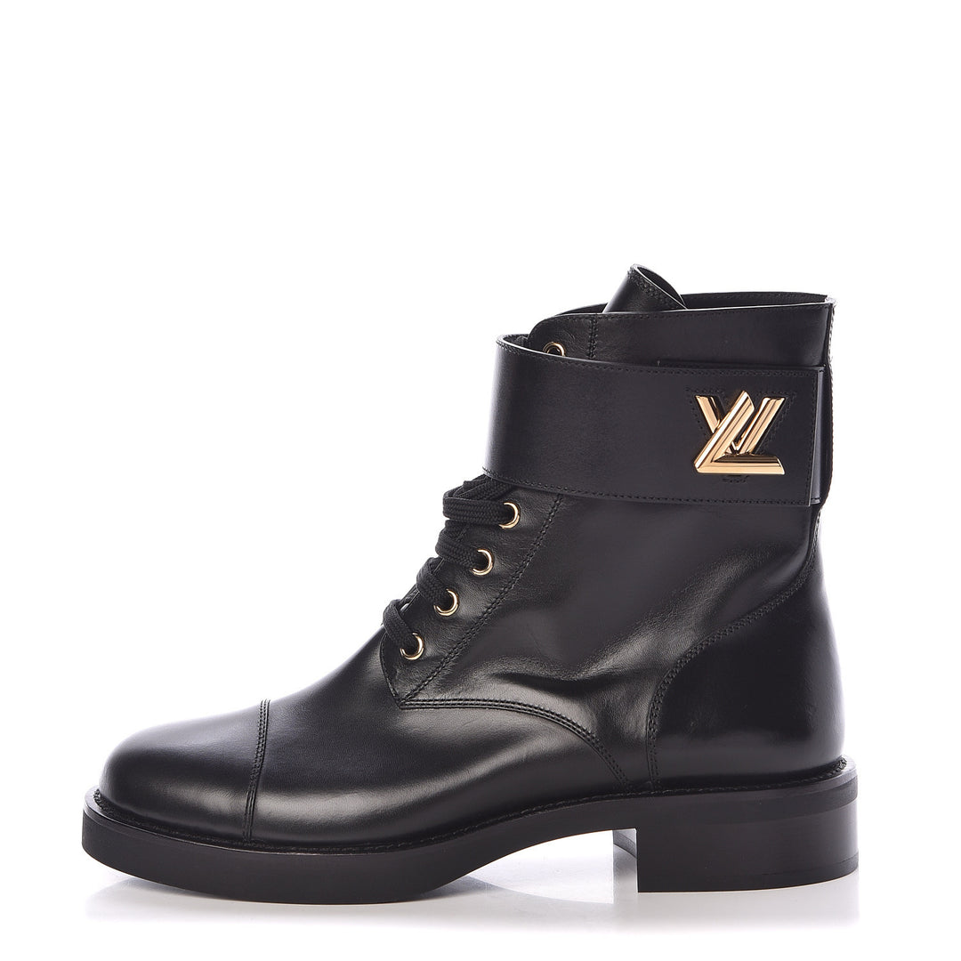 LOUIS VUITTON CALFSKIN LEATHER WONDERLAND RANGER BOOTS