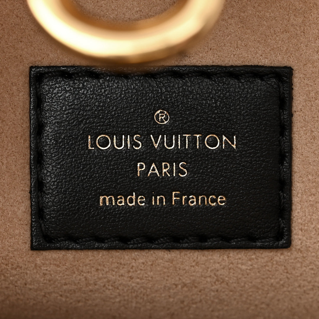 LOUIS VUITTON CALFSKIN MONOGRAM ON MY SIDE MM TOTE BAG