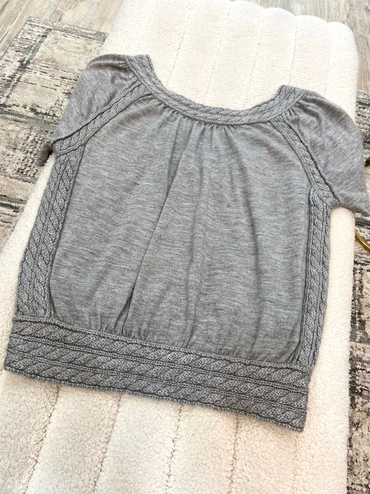 LOUIS VUITTON CASHMERE KNITTED SHORT SLEEVE TOP