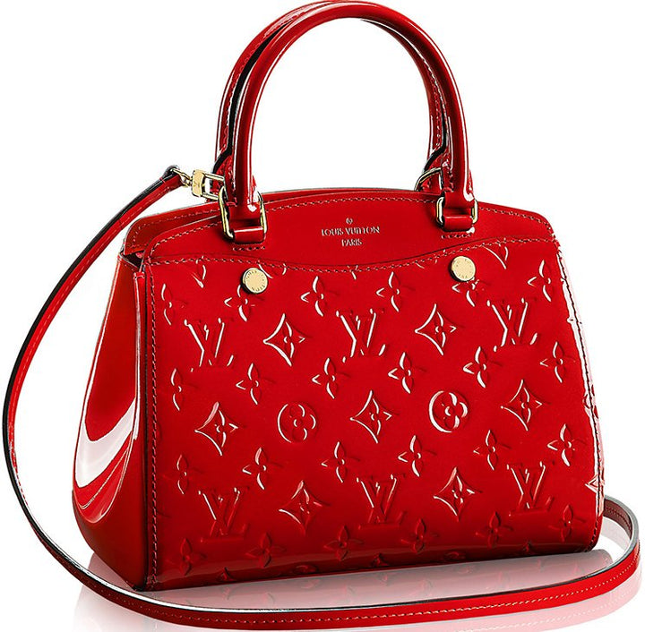 LV CERISE MONOGRAM VERNIS BREA MM SHOULDER BAG
