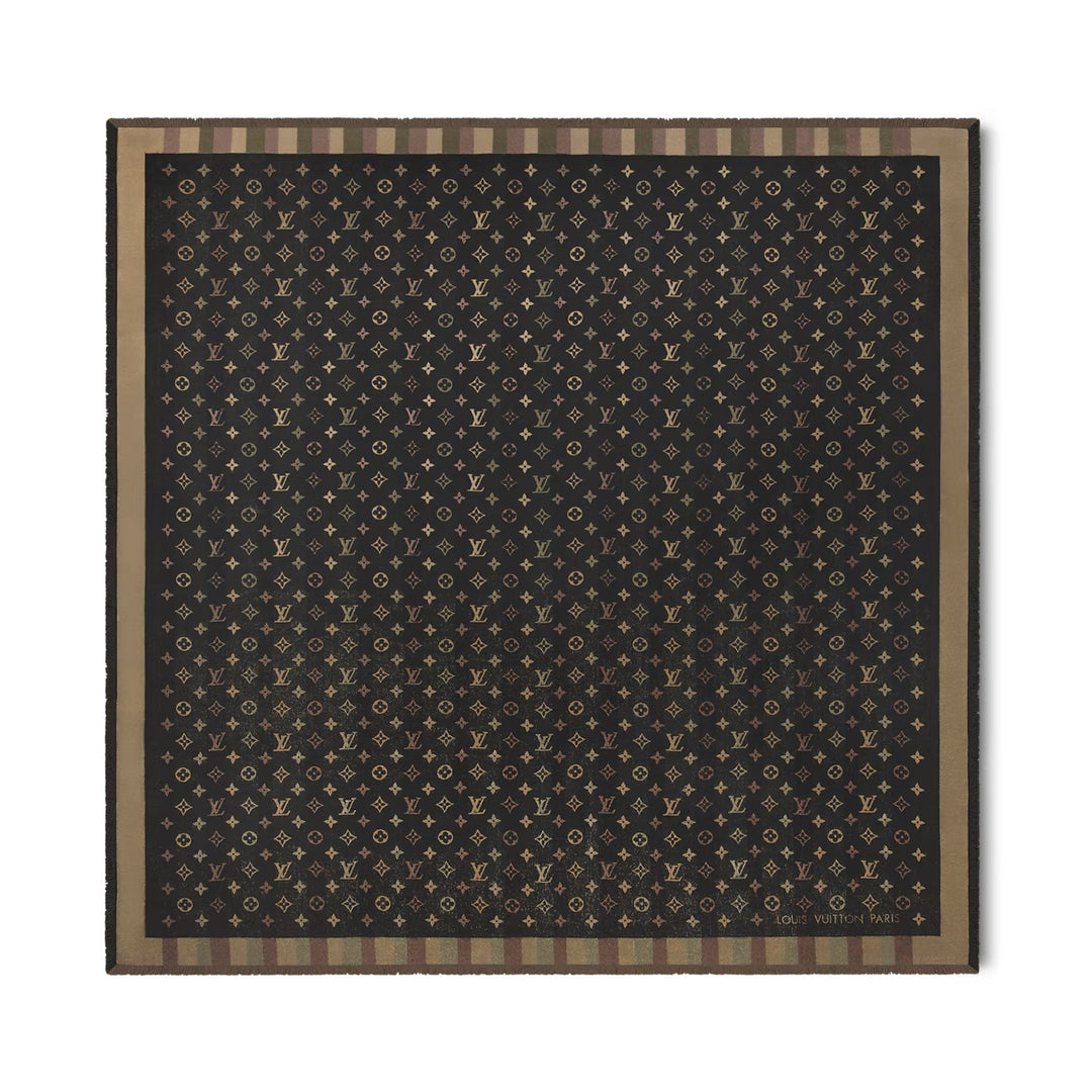 LOUIS VUITTON CHALE MONOGRAM SO SHINE SILK SCARF – Caroline's