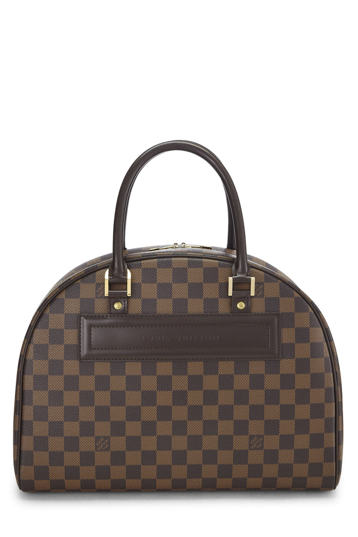LOUIS VUITTON DAMIER EBENE NOLITA HEURES 24 BOSTON BAG