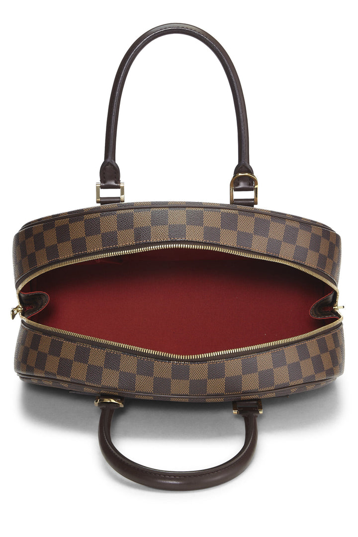 LOUIS VUITTON DAMIER EBENE NOLITA HEURES 24 BOSTON BAG