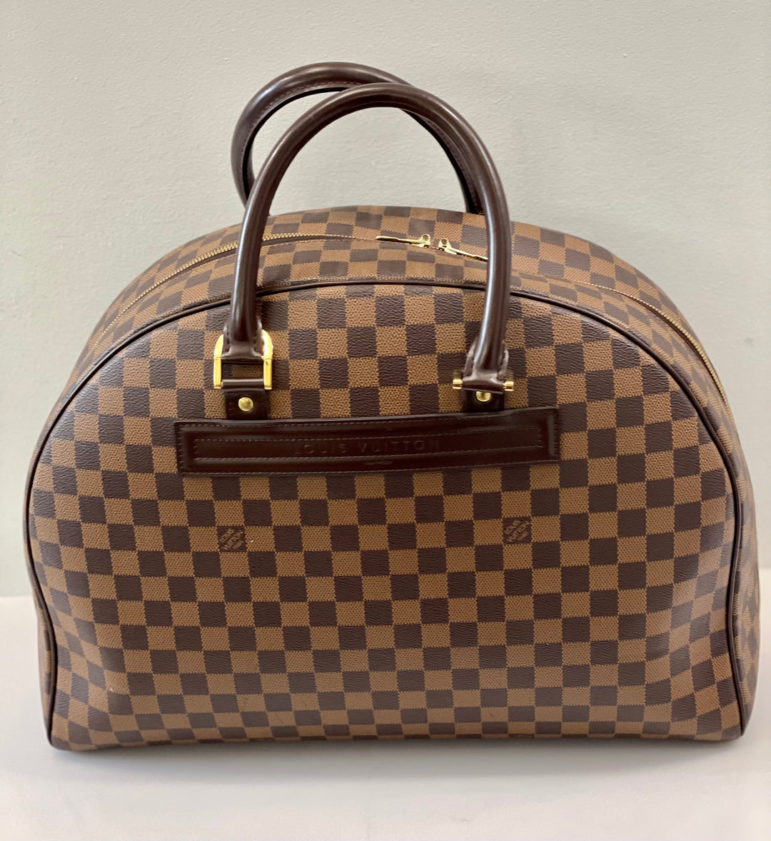 LOUIS VUITTON DAMIER EBENE NOLITA HEURES 24 BOSTON BAG