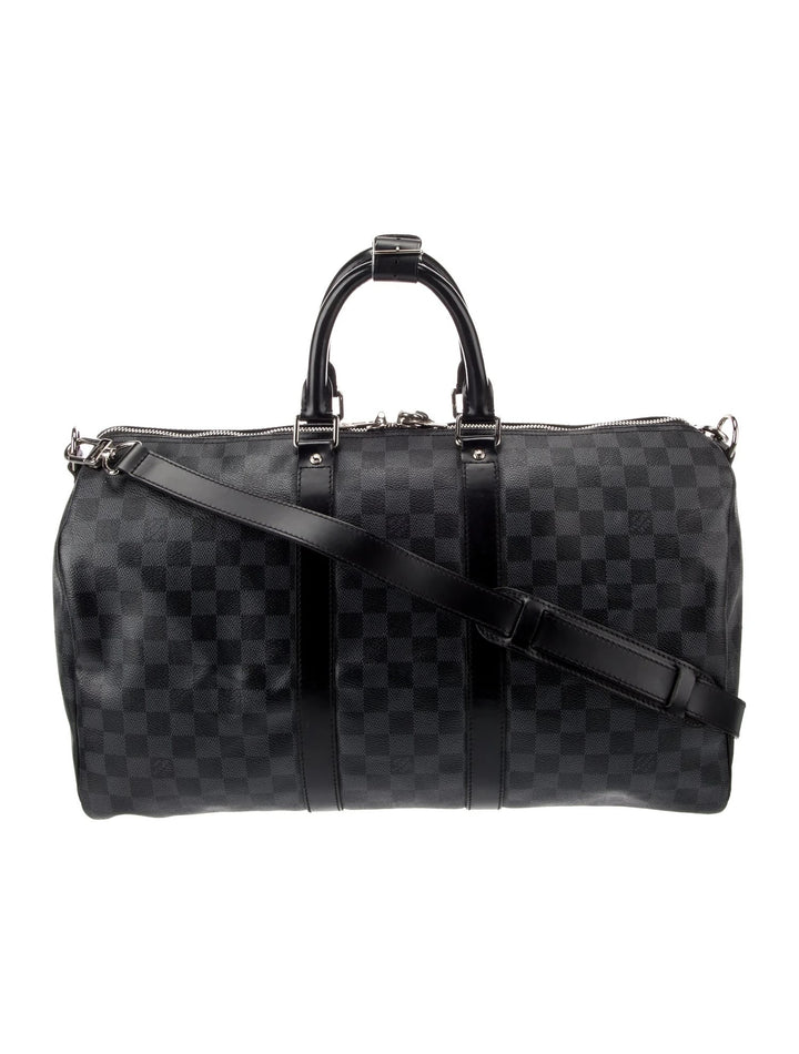 LOUIS VUITTON DAMIER GRAPHITE KEEPALL BANDOULIÈRE 45 BAG