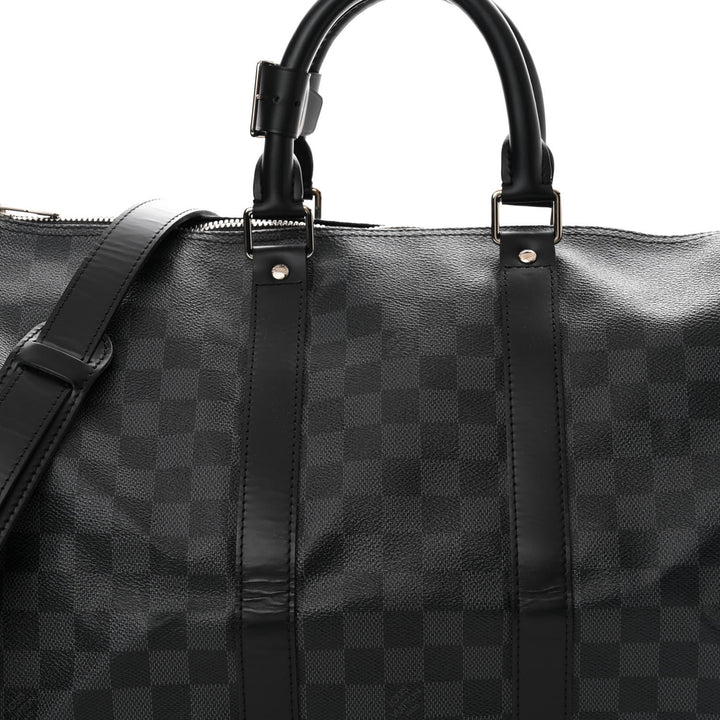 LOUIS VUITTON DAMIER GRAPHITE KEEPALL BANDOULIÈRE 45 BAG