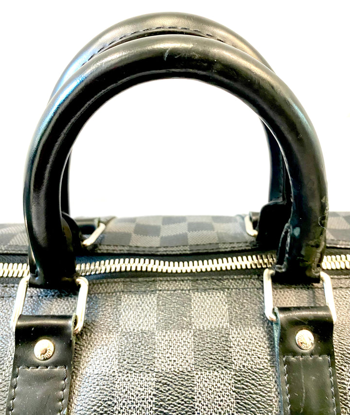 LOUIS VUITTON DAMIER GRAPHITE KEEPALL BANDOULIÈRE 45 BAG