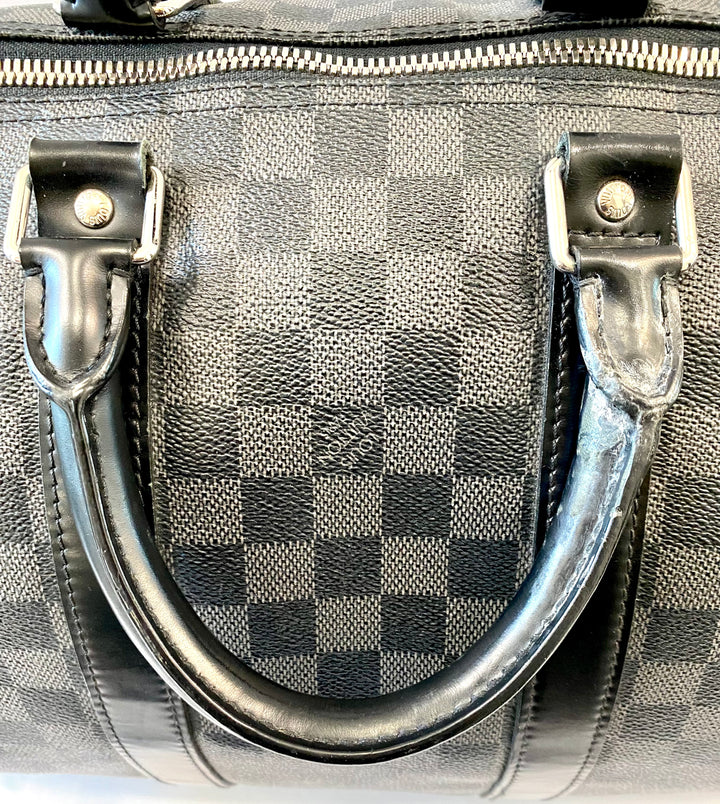 LOUIS VUITTON DAMIER GRAPHITE KEEPALL BANDOULIÈRE 45 BAG