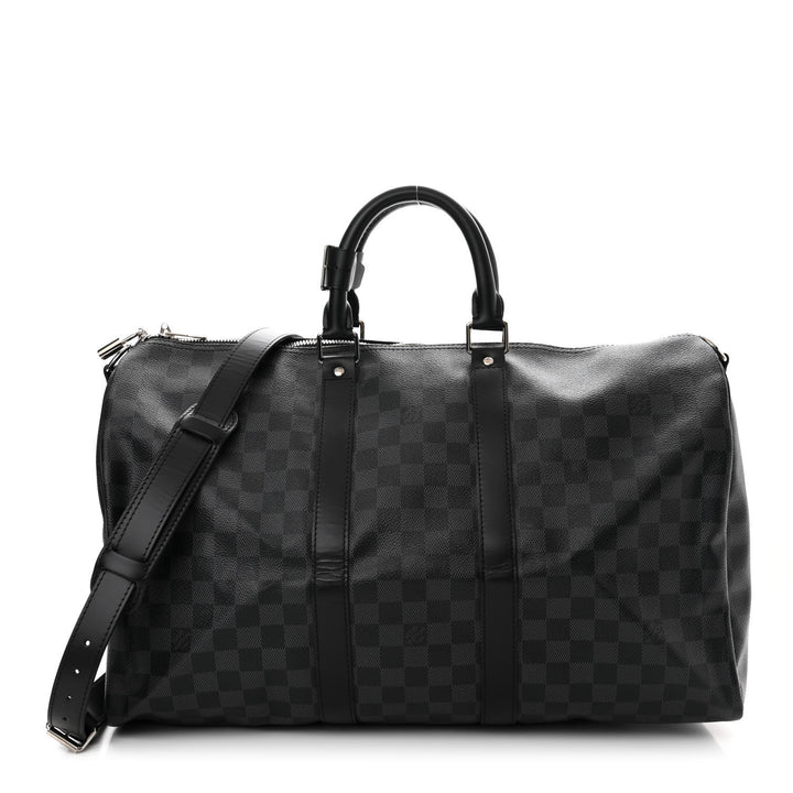 LOUIS VUITTON DAMIER GRAPHITE KEEPALL BANDOULIÈRE 45 BAG