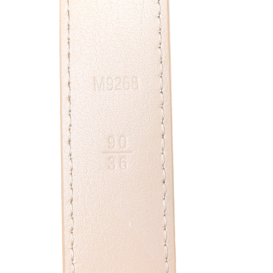 LOUIS VUITTON DAMIER AZUR 30MM LV INITIALS BELT