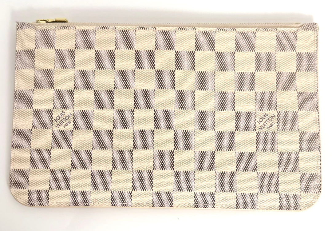 LOUIS VUITTON DAMIER AZUR NEVERFULL MM POCHETTE
