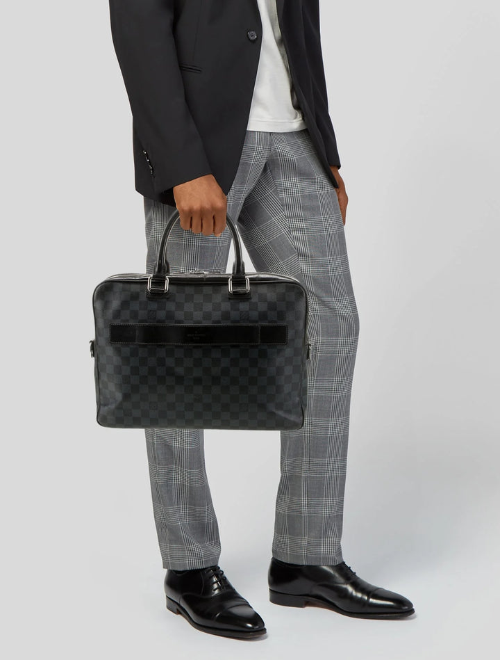 LOUIS VUITTON DAMIER COBALT PORTE-DOCUMENT BAG