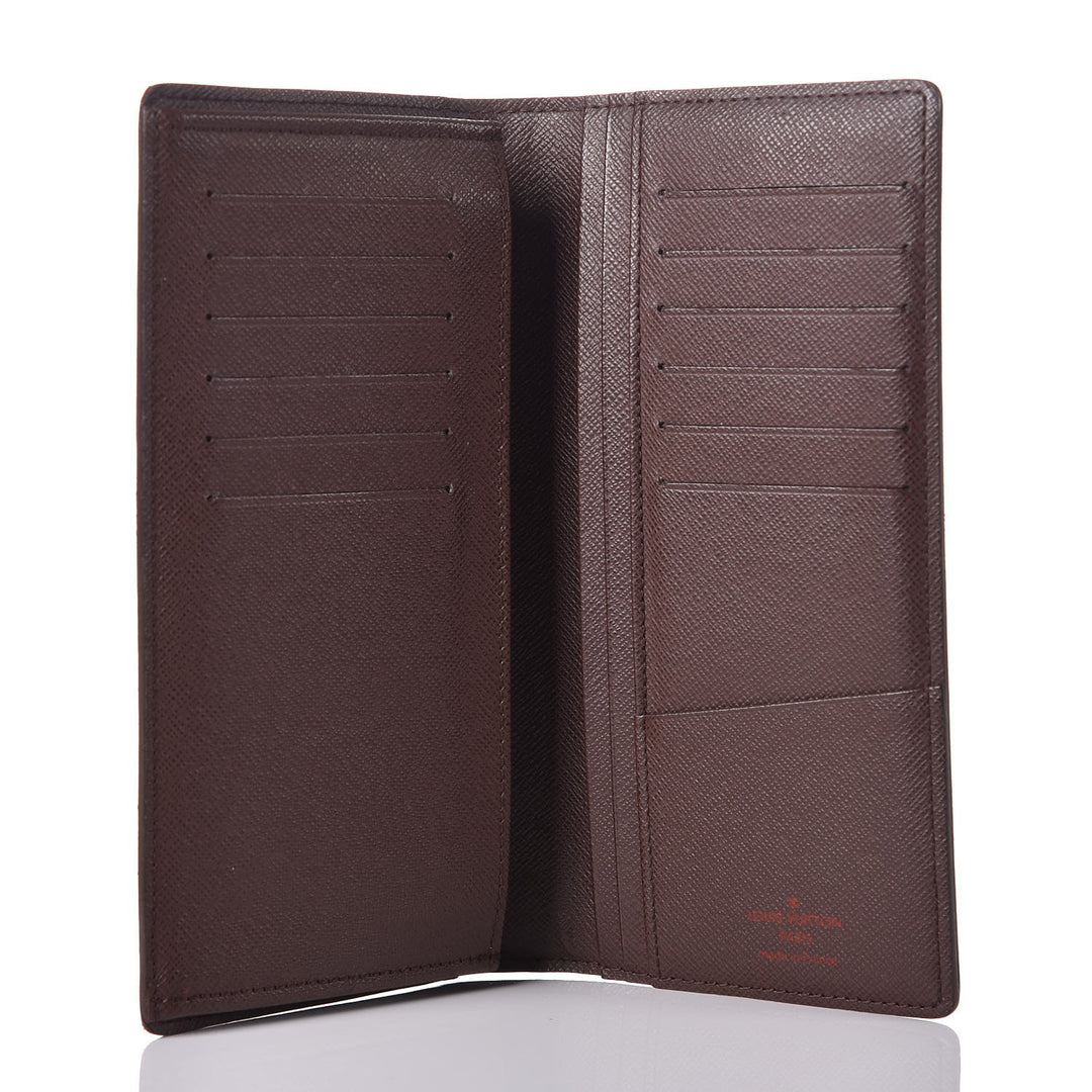 LOUIS VUITTON DAMIER EBENE BRAZZA WALLET