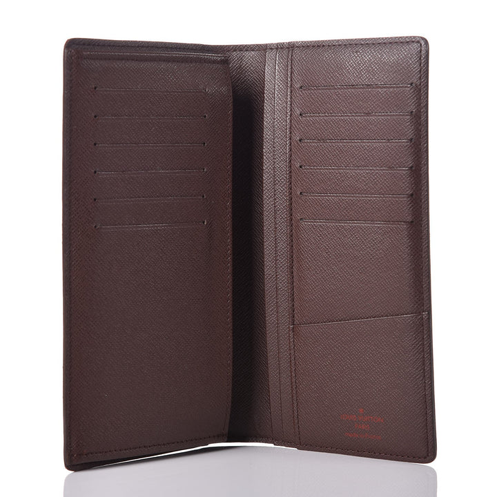 LOUIS VUITTON DAMIER EBENE BRAZZA WALLET