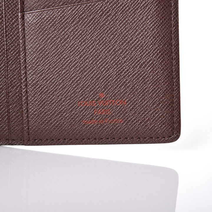 LOUIS VUITTON DAMIER EBENE BRAZZA WALLET