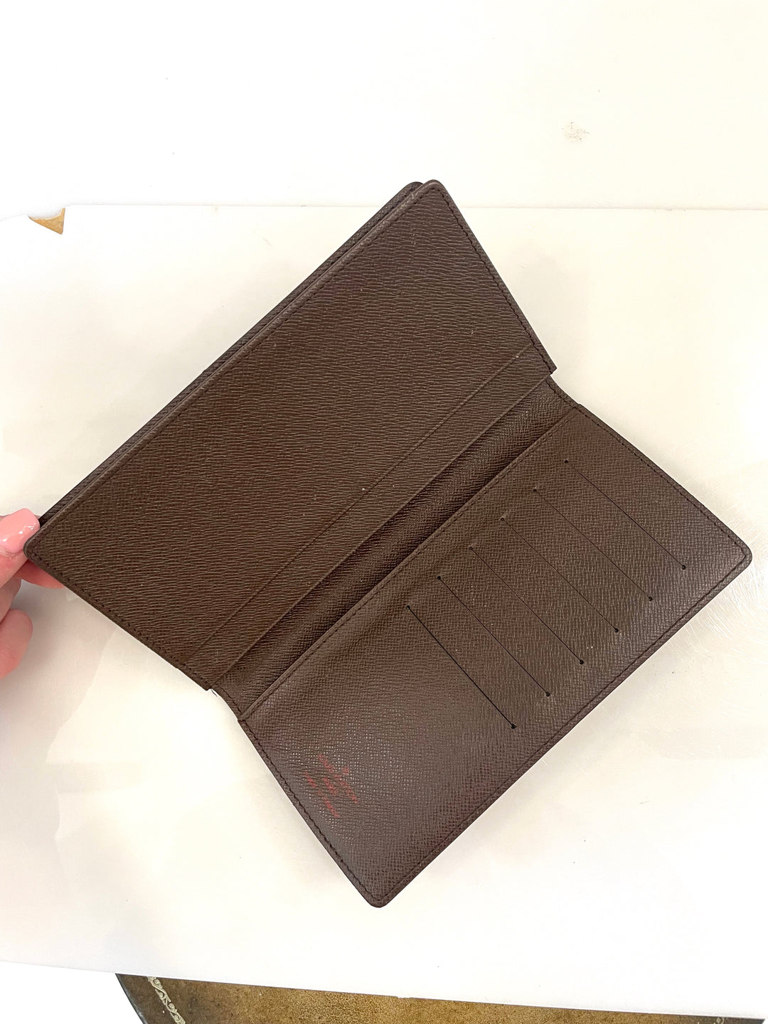 LOUIS VUITTON DAMIER EBENE BRAZZA WALLET