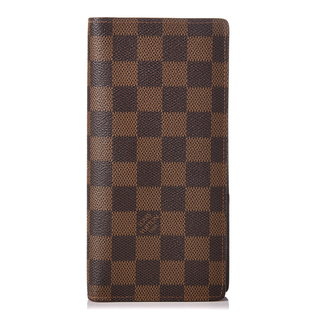 LOUIS VUITTON DAMIER EBENE BRAZZA WALLET