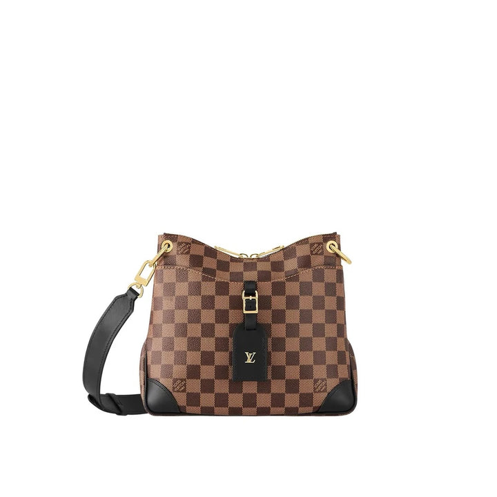 LOUIS VUITTON DAMIER EBENE ODÉON PM CROSSBODY BAG BLACK