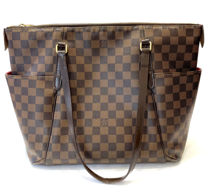 LOUIS VUITTON DAMIER EBENE TOTALLY MM SHOULDER BAG