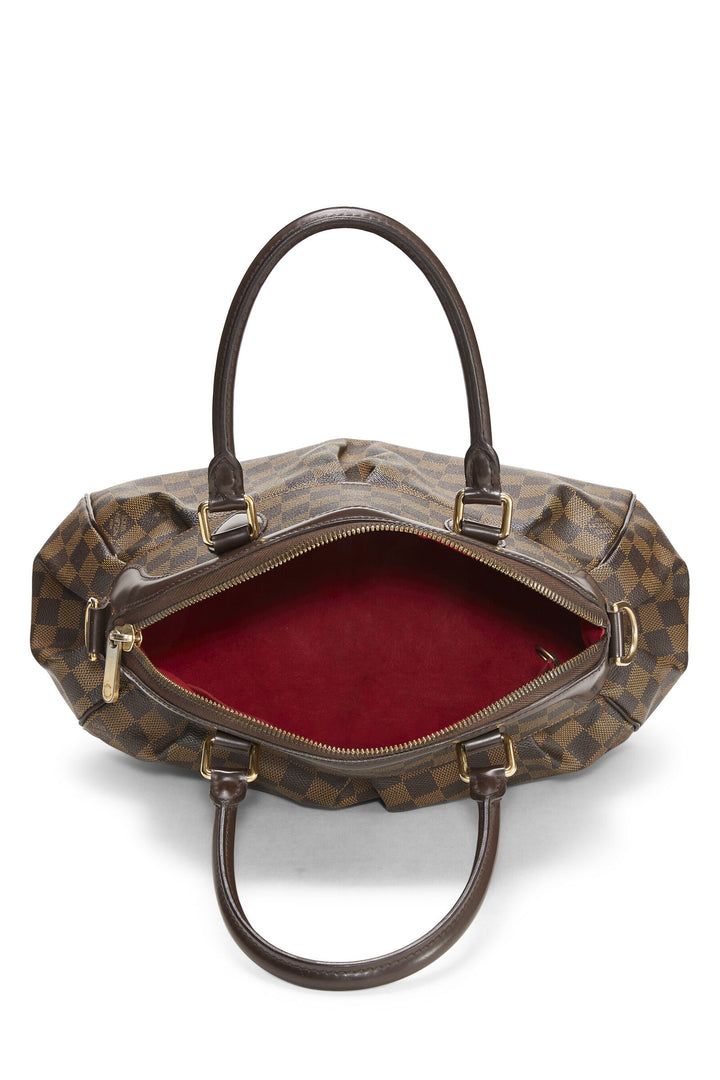 LOUIS VUITTON DAMIER EBENE TREVI PM SATCHEL BAG