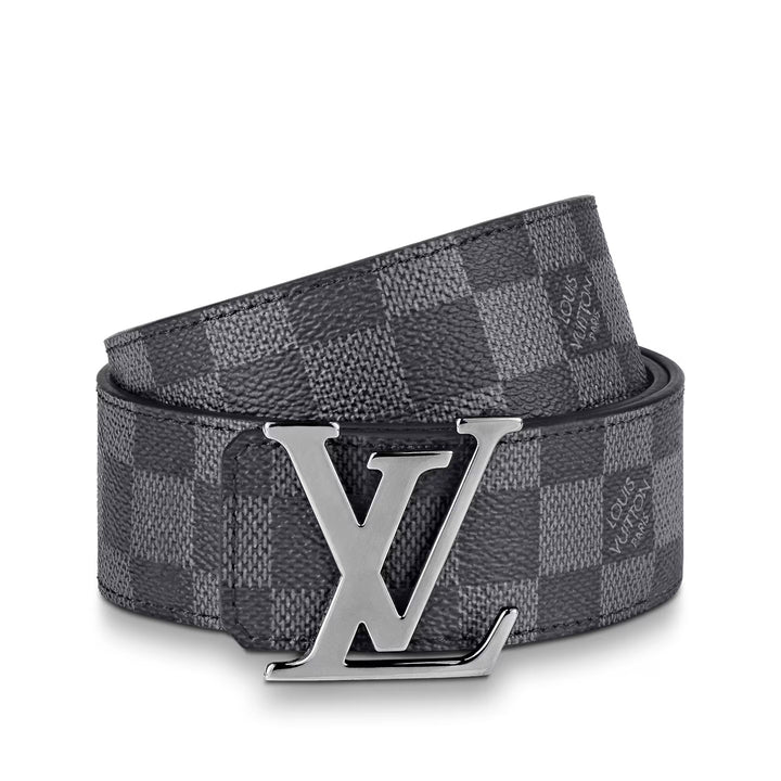 LOUIS VUITTON LV INITIALS DAMIER GRAPHITE BELT